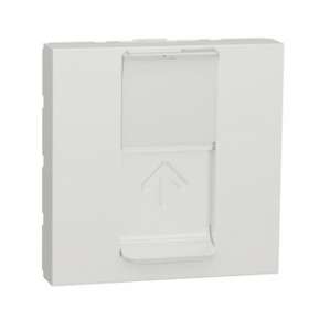 Unica - prise pour 1 RJ45 Keystone/Systimax - 2 mod Blanc - méca seul|Schneider Electric-SCHNU946118