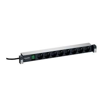 Actassi - panneau 19P alimentation 230V - 8 Prises cour. std Fr. - interrupteur|Schneider Electric-SCHVDIG162711