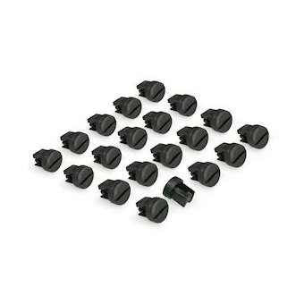 Lot de 50 clips de fixation 1/4 de tour|Gigamedia-GGMSOCLIP50N