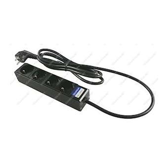 Bandeau 10p 4pc schuko noir|Gigamedia-GGM123B4PNNL