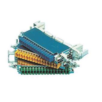 Module à coupure, 250MHz, 8P, bleu, avec ressort à droite, barre de masse et 1|Corning Pouyet-POUP46920DF