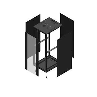 Baie de câblage 19' GIGARACK Série 70 42 U 800 x 1000|Gigamedia-GGMEL42810N