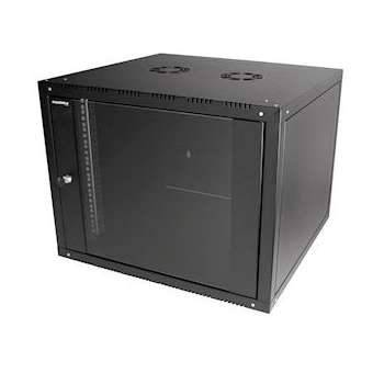 Coffret 19' INIBOX 12 U prof 400 mm - Noir|Gigamedia-GGMCOF12U400IBN