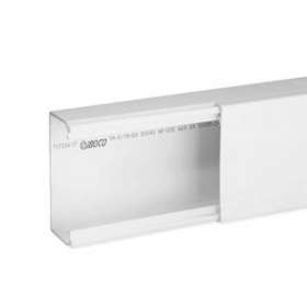 Goulotte de distribution non cloisonnable TA-E 80x40 1 compartiment blanche|Iboco-IBOB00320