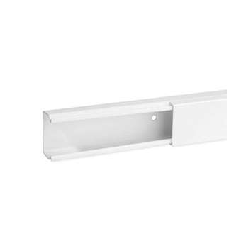 Goulotte de distribution non cloisonnable TA-E 40x25 1 compartiment blanche|Iboco-IBOB00686
