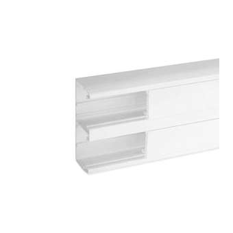 Goulotte d'installation clip45 TerCia TA-C45 134x55 2 compartiments blanche|Iboco-IBOB04512