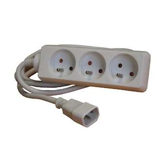 ADAPTATEUR IEC-C14 / 3 prises FR Adaptateur IEC C14 3 prises FR|Infosec communication-IN8ADAPTATEURIEC-C14-3PRISESFR