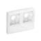 Boîtier double pour appareillage LegrandTM sur Optima TM 22x12,5 & 32x12,5 blanc