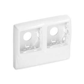 Boîtier double pour appareillage LegrandTM sur Optima TM 22x12,5 & 32x12,5 blanc|Iboco-IBOB08819