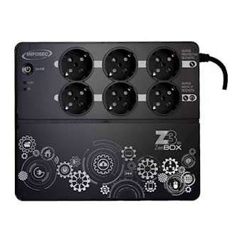 Z3 ZenBox EX 500 Onduleur Haute Fréquence 500 VA 6 Prises FR/SCHUKO|Infosec communication-IN8Z3ZENBOXEX500