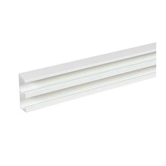 Goulotte Logix 45-130x50-2 compartiments-2m-Livré sans couvercle-PVC Blanc Artic|Planet wattohm-PLW68034
