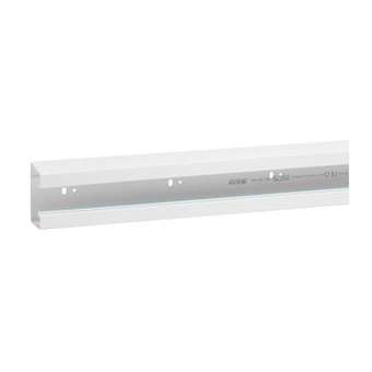 Goulotte Logix 45-85x50mm-1 compartiment-2m-Livré sans couvercle-PVC Blanc Artic|Planet wattohm-PLW68033