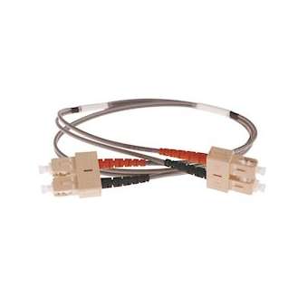 Jarretière optique duplex LC/ST OM3 50/125 µm 2 m|Gigamedia-GGMD4MTLC2M