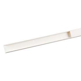 Moulure Keva 32mmx12mm-Fond+couvercle-1 compartiment-Longueur 2,10m-Blanc Artic|Planet wattohm-PLW11520