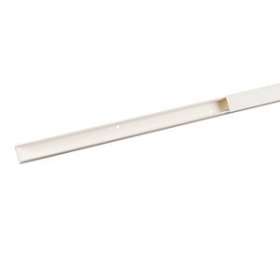 Moulure Keva 22mmx12mm-Fond+couvercle-1 compartiment-Longueur 2,10m-Blanc Artic|Planet wattohm-PLW11500