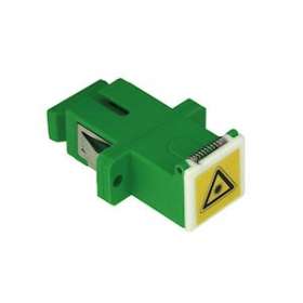 Raccord monomode SC/APC simplex + clapet de sécurité|Gigamedia-GGMRACSCAPCSS