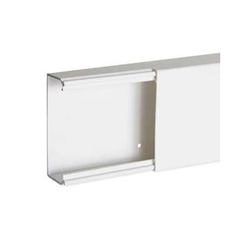 Goulotte de distribution non cloisonnable TA-E 100x40 1 compartiment blanche|Iboco-IBOB00329
