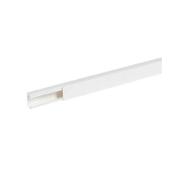 Goulotte distribution Viadis 40x25mm-Fond+couvercle-1 compart-Longueur 2m-Blanc|Planet wattohm-PLW16280