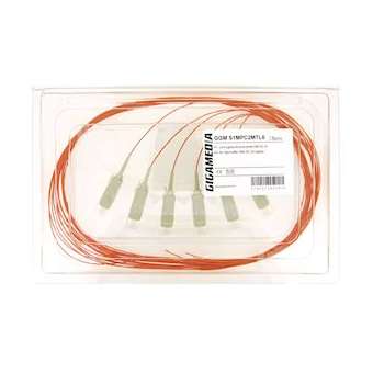 Lot de 6 pigtails SC OM2 50/125 µm 2 m|Gigamedia-GGMS1MPC2MTL6