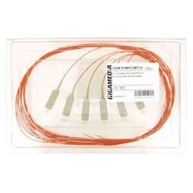 Lot de 6 pigtails SC OM2 50/125 µm 2 m|Gigamedia-GGMS1MPC2MTL6