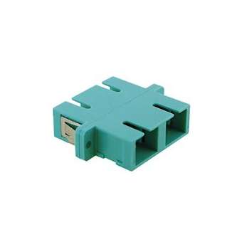Raccord multimode SC duplex turquoise|Gigamedia-GGMRACCCP2AQUA