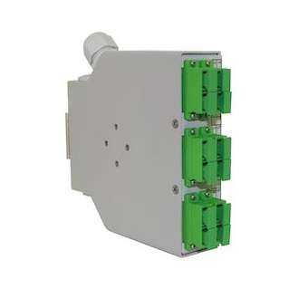 Boîtier optique RAIL DIN équipé 6 raccords SCAPC duplex monomode|Gigamedia-GGMDINFO6SCASM