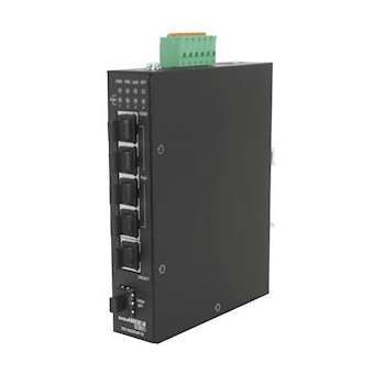 Switch RAIL DIN PoE+ 4 ports Gigabit (120W) 1xSFP|Gigamedia-GGMINS5R4P1S