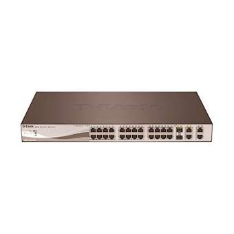 Smart+ 24 ports 10/100Mbps PoE/PoE+ + 2 ports Combo 1000BaseT/SFP + 2 ports Giga|Dlink-DLKDES121028P