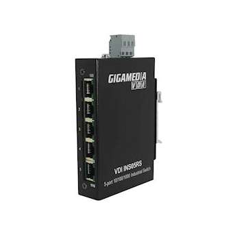 Switch Industriel non-manageable RAIL DIN 5 ports Gigabit|Gigamedia-GGMINS05RS