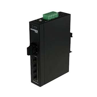Switch RAIL DIN 4 ports 10/100 + 1x100Base-FX|Gigamedia-GGMINS4R1SCS