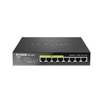 8 ports 10/100/1000Mbps dont 4 ports supportant le PoE - Budget PoE 52W|Dlink-DLKDGS1008P