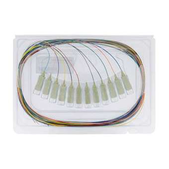 Lot de 12 pigtails de couleurs SC OM3 50/125 µm 2 m|Gigamedia-GGMS4MPC2ML