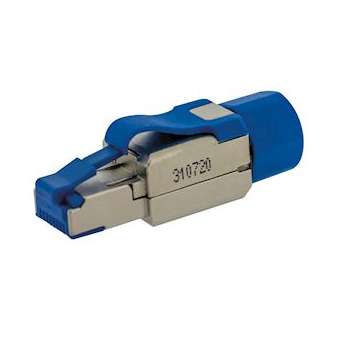 Lot de 20 plug court RJ45 10G Class Ea 4PPOE blindé|Gigamedia-GGMPLUGIT10GSL20