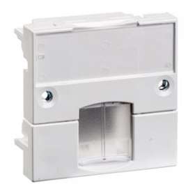 Actassi - support adaptable 45x45mm blanc polaire - volet incolore|Schneider Electric-SCHVDI88100P