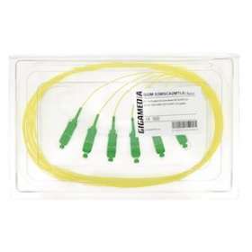 Lot de 6 pigtails SC/APC OS2 9/125 µm 2 m|Gigamedia-GGMS3MSCA2MTL6