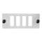 Module à équiper pour 4 raccords SC duplex / LC quad - Gris