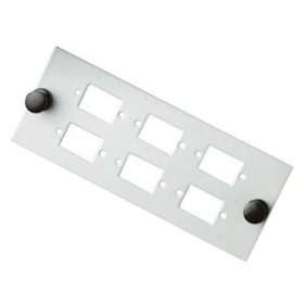 Module à équiper pour 6 raccords SC simplex / LC duplex - Gris|Gigamedia-GGMPAG6C