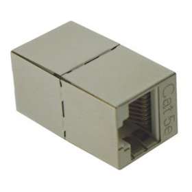 Mini prolongateur CAT5e RJ45 Femelle/Femelle blindé, STP|Gigamedia-GGMMINIC5EB