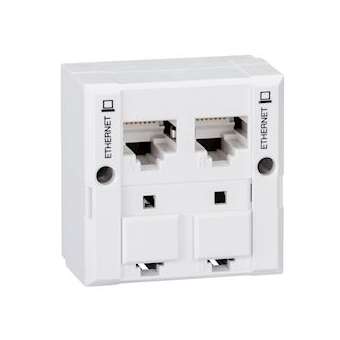 Infraplus-MP - Doubleur 45mm ethernet|Schneider Electric-SCHVDI7544B