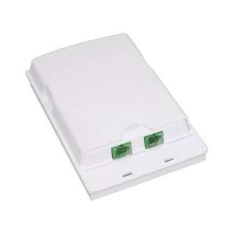 Boîtier optique pré-équipé 2 raccords SC/APC simplex|Gigamedia-GGMOTO2SCAPCS