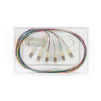 Lot de 12 pigtails de couleurs LC OM4 50/125 µm|Gigamedia-GGMS5MLC2ML