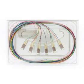 Lot de 12 pigtails de couleurs LC OM4 50/125 µm|Gigamedia-GGMS5MLC2ML