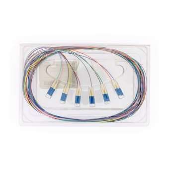 Lot de 12 pigtails de couleurs LC OS2 9/125 µm 2 m|Gigamedia-GGMS3MLC2ML