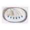 Lot de 12 pigtails de couleurs LC OS2 9/125 µm 2 m