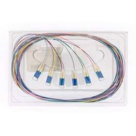 Lot de 12 pigtails de couleurs LC OS2 9/125 µm 2 m|Gigamedia-GGMS3MLC2ML