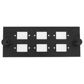 Module à équiper pour 6 raccords SC simplex / LC duplex - Noir|Gigamedia-GGMPAB6C