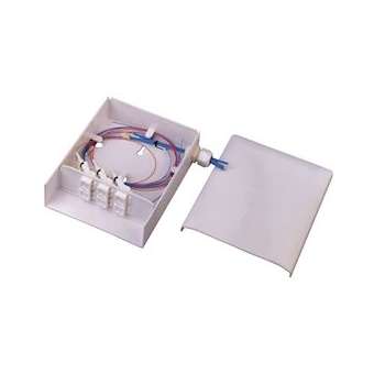 Boitîer mural ABS pour 6 RJ45 ou 12 raccords ST ou 6 raccords SC duplex|Corning Pouyet-POU2552SA