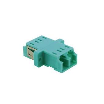 Raccord multimode LC duplex turquoise|Gigamedia-GGMRACLCLCAQUA
