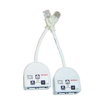 Kit doubleurs RJ45 TV/Eth Mbit|Michaud-MIHQ169