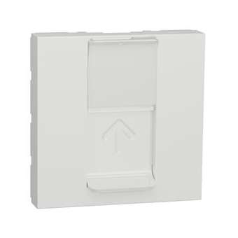 Unica - prise pour 1 RJ45 S-One - 2 mod - Blanc - méca seul|Schneider Electric-SCHNU941118